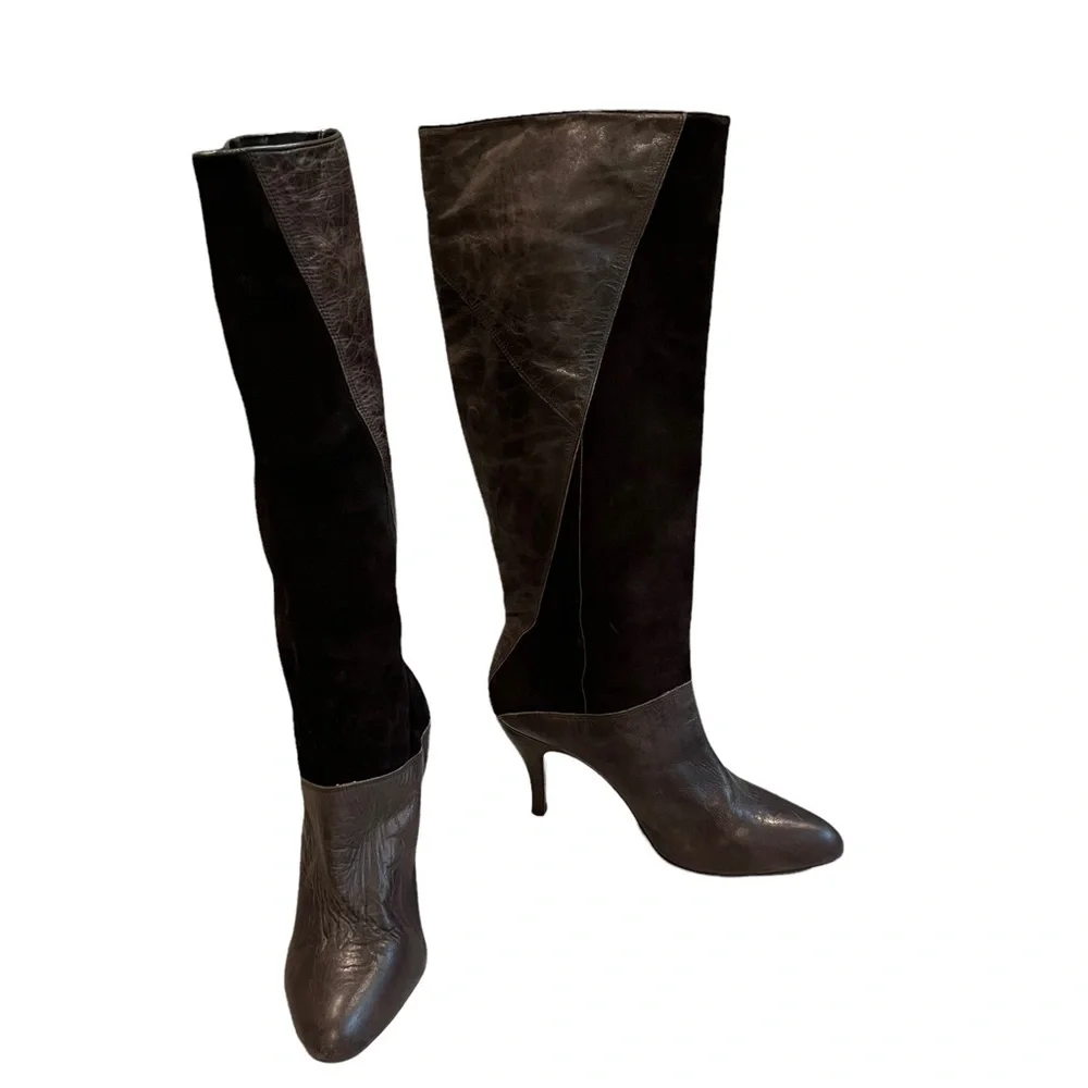 Gianni Bini Vintage Leather Knee High Boots - Picture 2 of 13